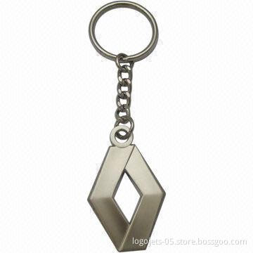 Zinc Alloy Metal Keychain with Soft Enamel Colors Filled